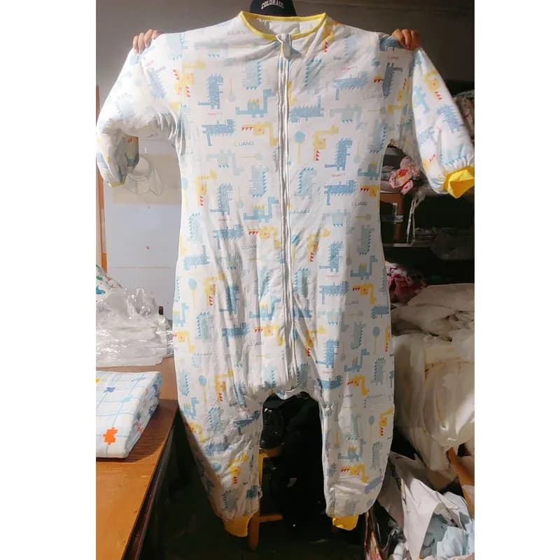 Tuta Intera in Cotone per Adulti Taglie Forti con Stampa Cartoon, Pigiama ABDL con Gambe Separate e Cerniera, Morbido e Caldo, Tutina DDLG