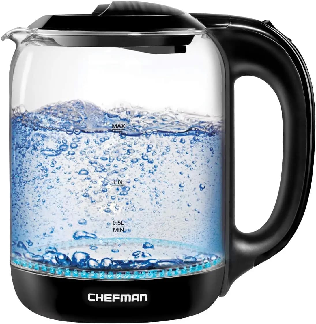 1.7L Glass Electric Kettle, Quick boiling, One-Touch operation, Wireless Pour with Automatic Shutdown