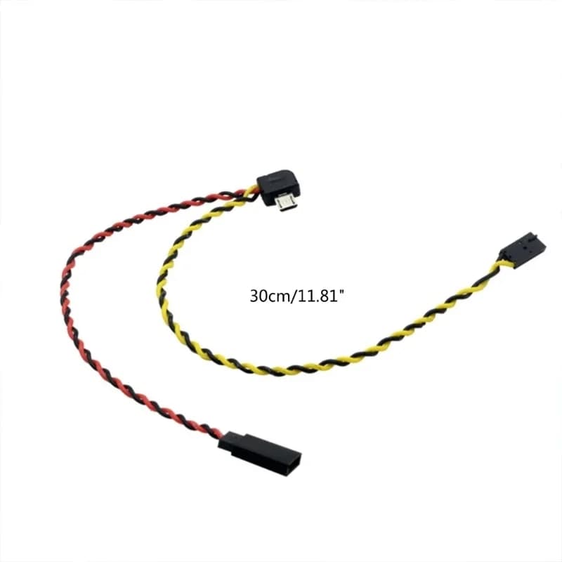 GoPro Xiaomi Yi Sport Camera Micro USB Uscita video AV Cavo TX compatibile con SJ4000 SJ5000 SJ6000 FPV Drone RC Quadcopter