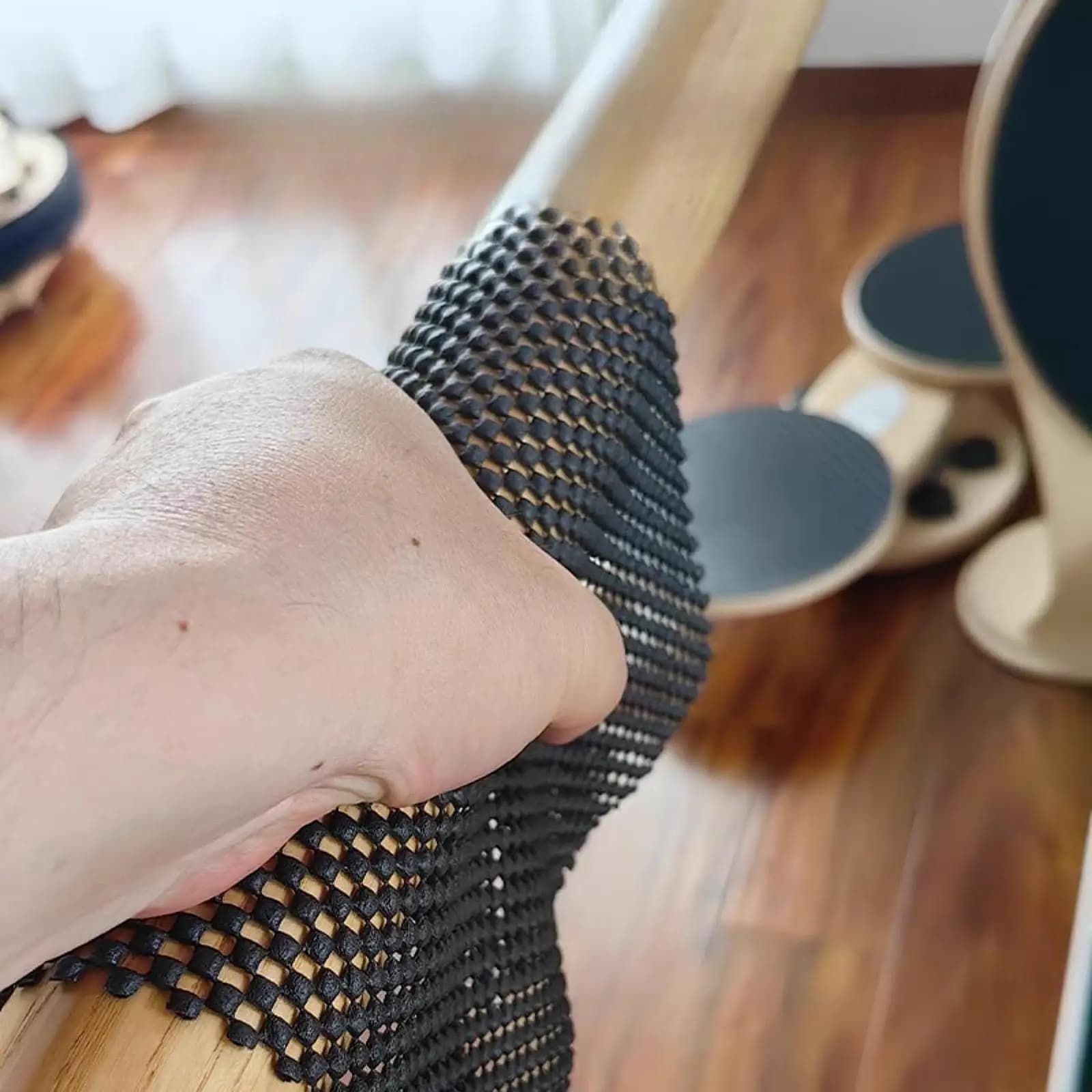 Tappetino Antiscivolo per Pilates e Yoga in PVC, Attrezzatura per Trazione, Tappetino Fitness per Macchina Reformer Pilates e Uso Domestico