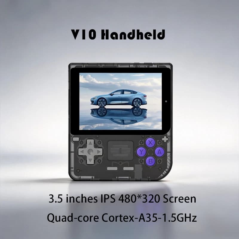 NEW V10 Retro Video Handheld Game Console 3.5 Inch IPS GBA Dot-To-Dot High-Definition 480*320 Screen Children's Gifts