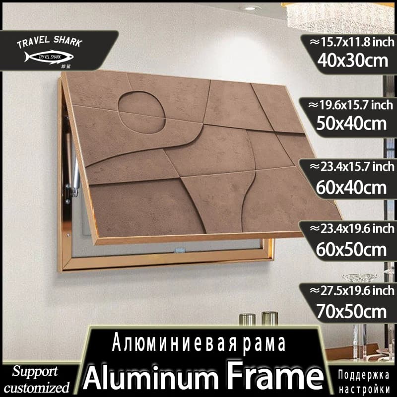 Decorative painting of electric counter box Modern design vertical living room house hanging mural pictures Poster photo with frame