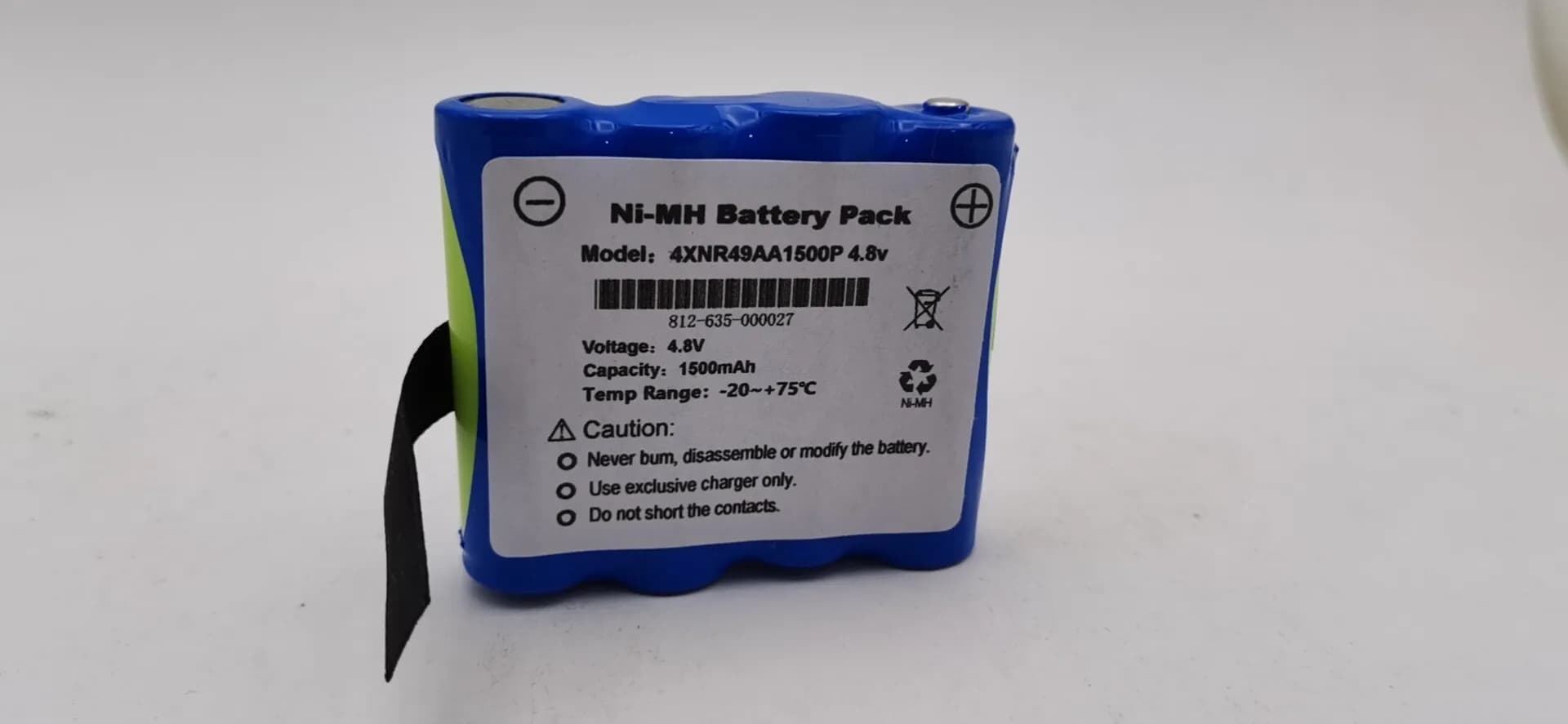 Brand new rechargeable battery for libang h100b pulse oximeter, 4xnr49aa1500p
