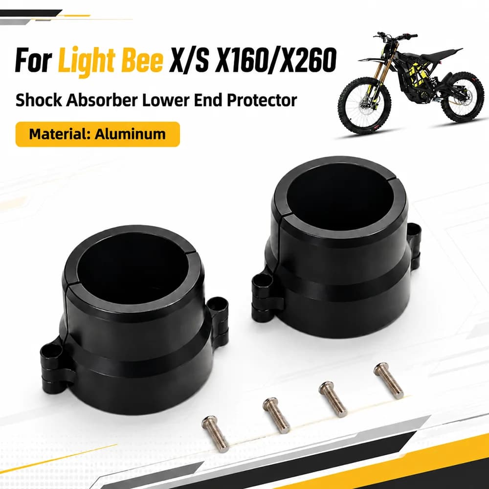 Motorcycle Shock Absorber Lower End Protector Cover For Surron Light Bee X S X160 X260 Electric Dirt Pit Bike Rear Parts Ebikes