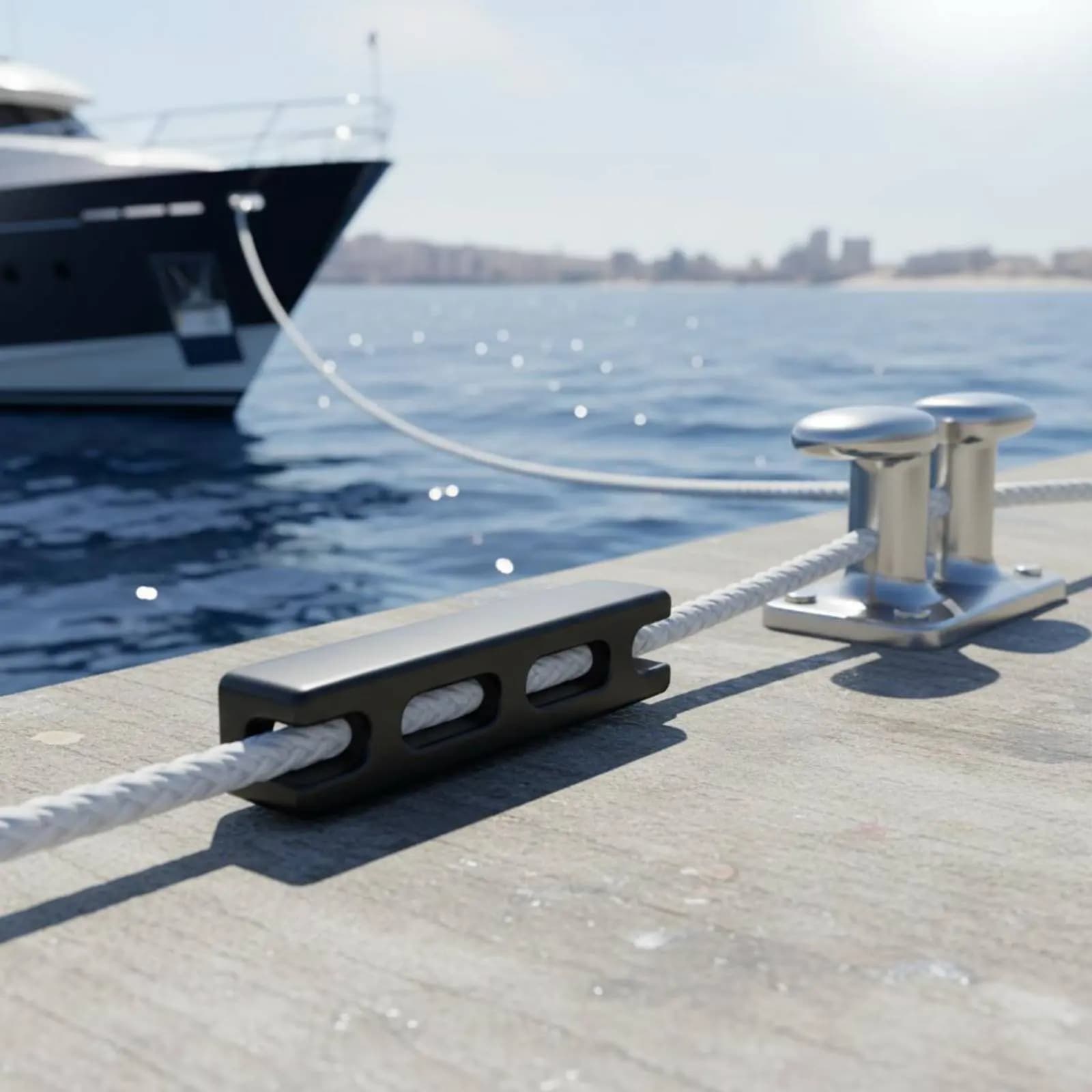 Dock Rope Shock Absorber Reduces Strain Marine Shock Absorber Rubber Snubber Cushions Sudden Movement Boat Mooring Snubber Heavy