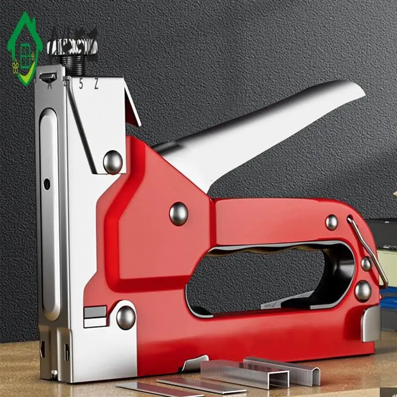 A45Z-Cucitrice per unghie manuale a tre usi T Codice per unghie Chiodo U Chiodo per lavorazione del legno Strumento per pittura a olio Cucitrice
