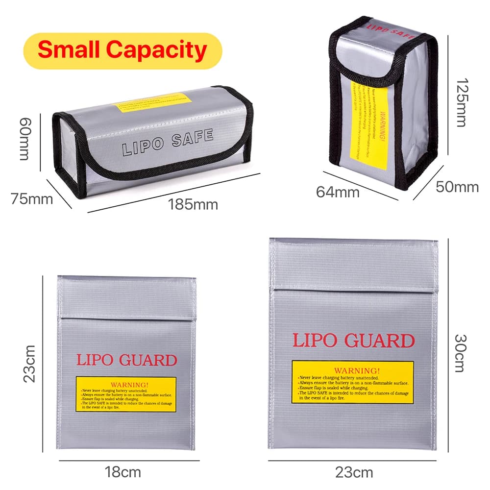 Lipo Guard Borsa sicura per batteria ignifuga per batterie per droni per auto RC Deposito da viaggio Ricarica Borse grandi antideflagranti portatili