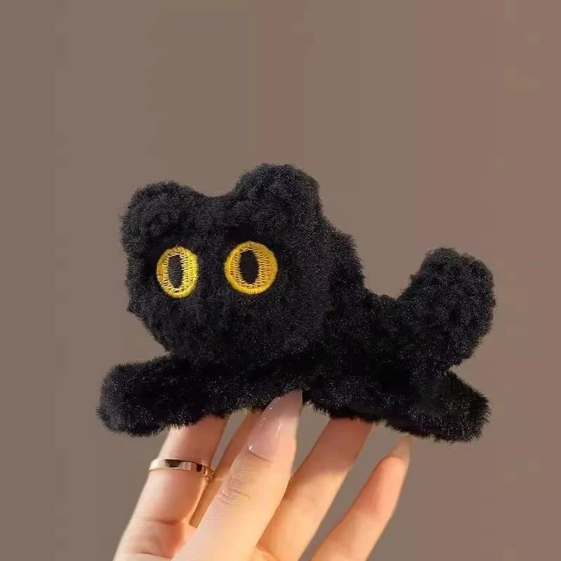 Fermagli per capelli multicolori coreani di moda per donna Fermaglio per artiglio grande gatto tridimensionale in peluche Fermaglio per capelli con clip per squalo per tintura per capelli carina