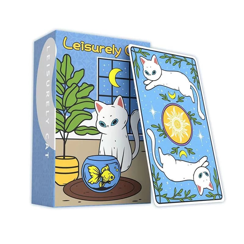 [VANCARD'S] Carte dei tarocchi del gatto piacevole, mazzi di tarocchi animali carini