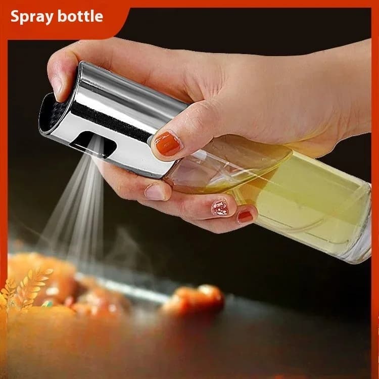 Pentola per olio spray in vetro da 100 ml Pressa per uso domestico Pentola per olio spray fine Salsa da cucina Bottiglia per condimento per aceto Bottiglia spray per olio per barbecue
