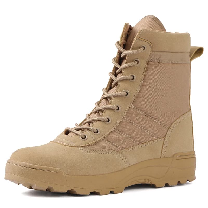 Stivali da combattimento da uomo scarpe antinfortunistiche da lavoro stivali tattici da deserto della forza speciale scarpe da trekking all'aperto stivaletti stivali da uomo