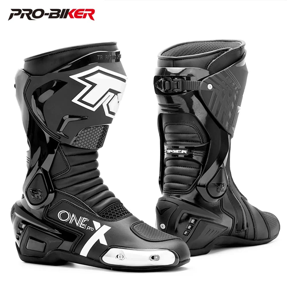 Stivali da moto professionali Stivali da motocross impermeabili Scarpe da moto fuoristrada antiscivolo Protezione da moto per 4 stagioni