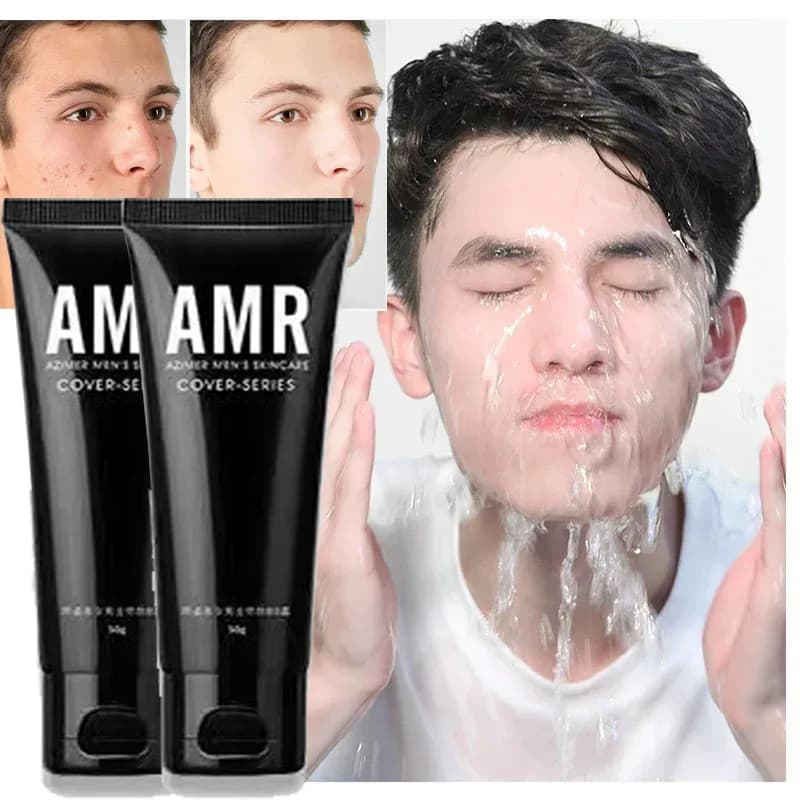 Crema Rinfrescante Senza Trucco AMR per Uomo, Correttore che Modifica la Pelle, Isola le Macchie dell'Acne, Illuminante, 50g