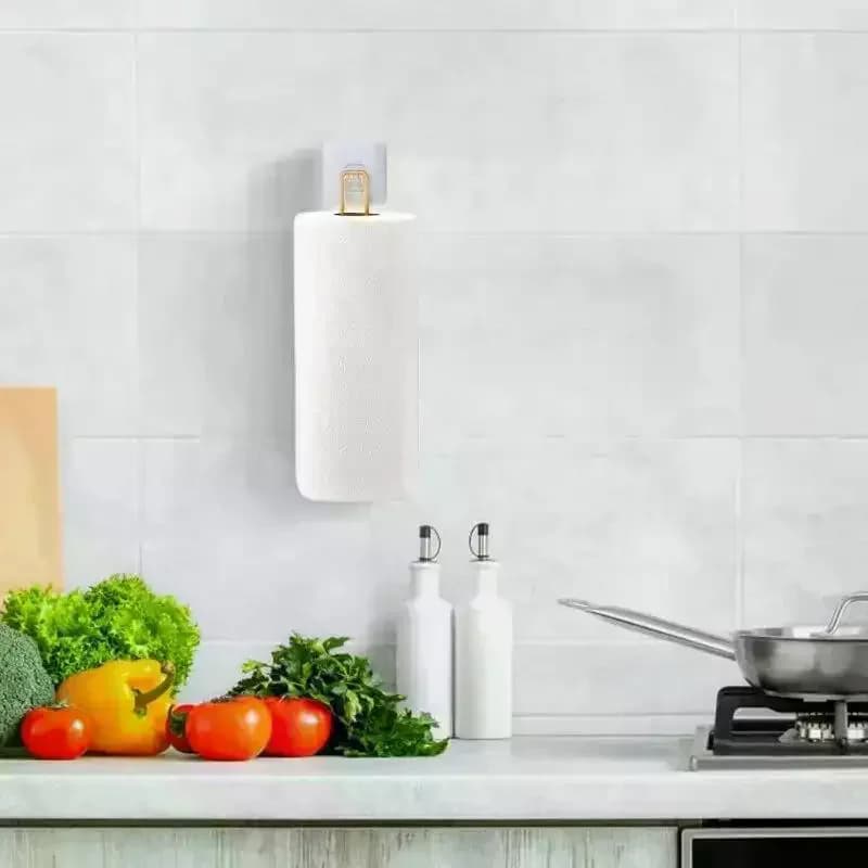 Paper Towel Rack Wall Mounted Toilet Paper Storage Rack Iron Paper Towel Storage Rack Roll Holder Toilet