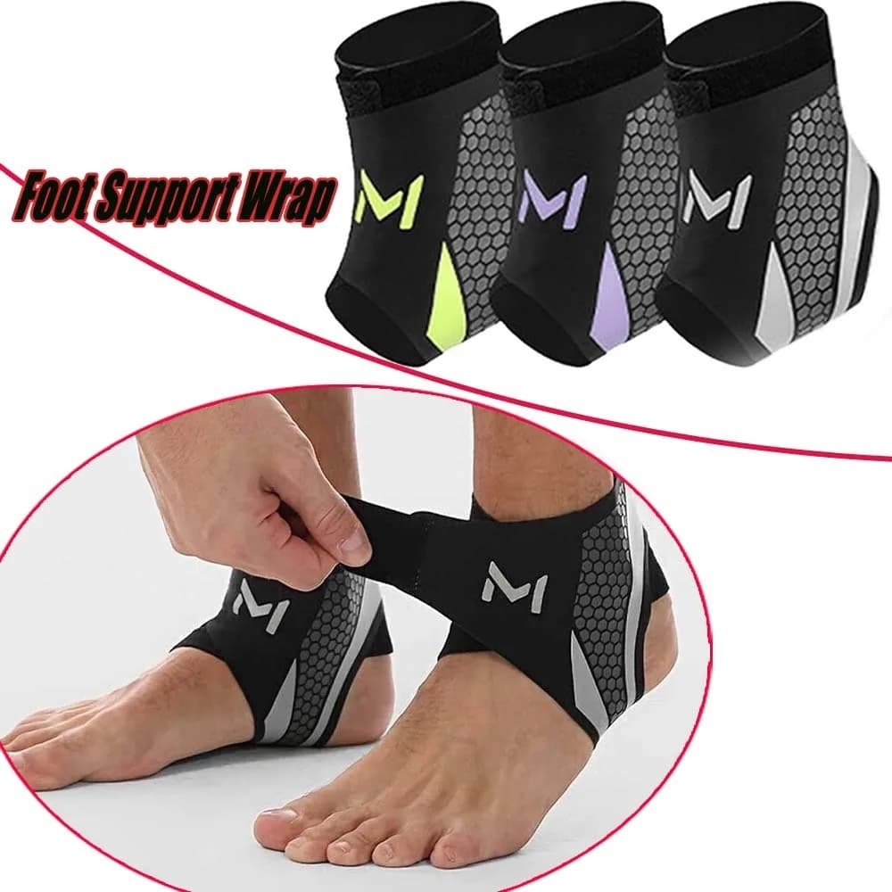 Supporto per Caviglia Traspirante e Confortevole, Protezione Anti-Strappamento, Fascia per Caviglia e Polso per Basket e Calcio