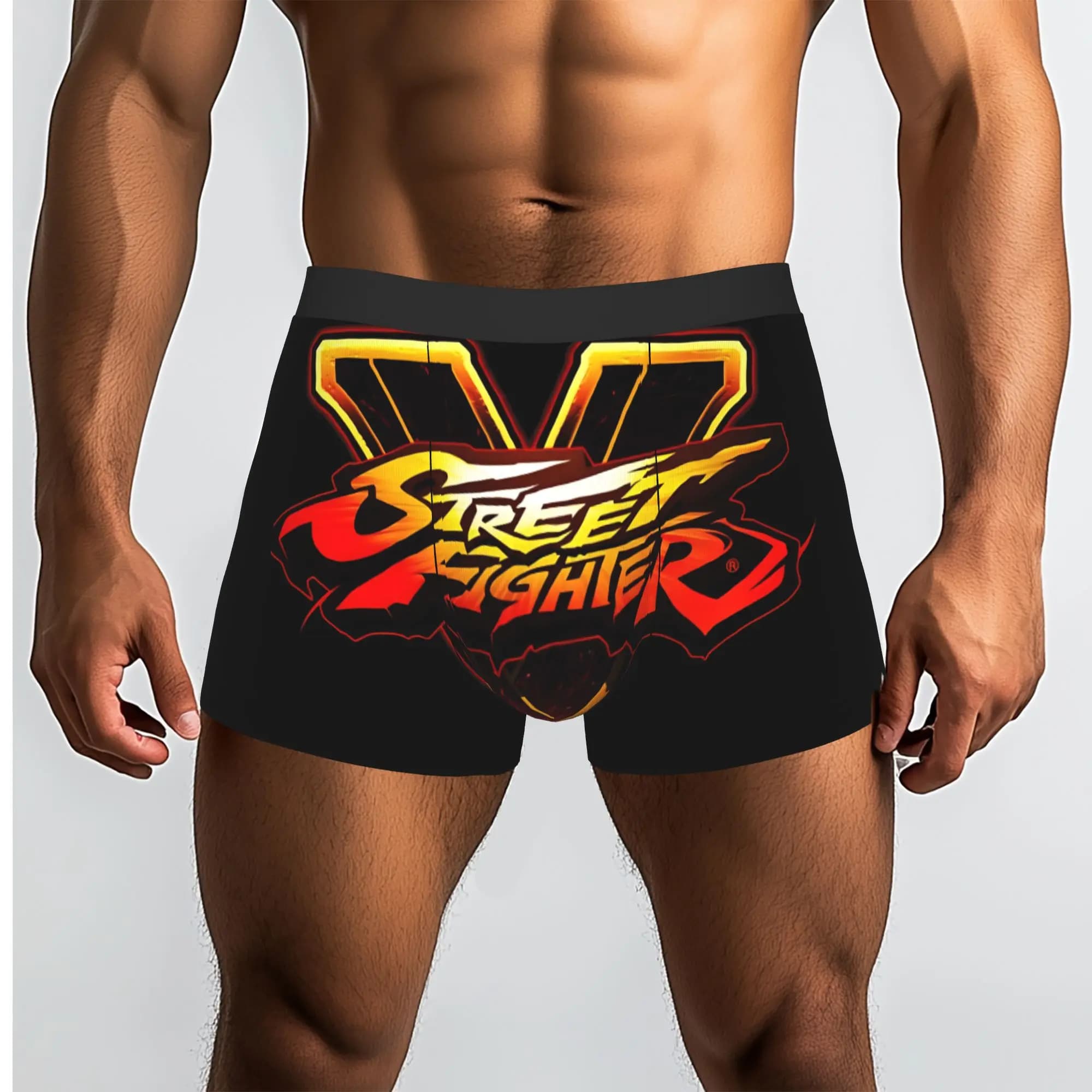 Street Fighter V Street Fighter Mutande traspiranti Mutande da uomo Pantaloncini stampati Boxer Briefs