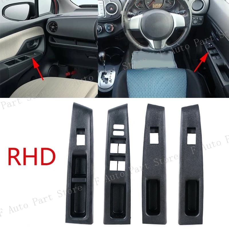 1PC 74231-52630-C0 74232-52570-C0 Finestra Ascensore Interruttore di Controllo Telaio del Pannello di Copertura Per Toyota Vitz 2010 2011 2012 2013 2014 RHD