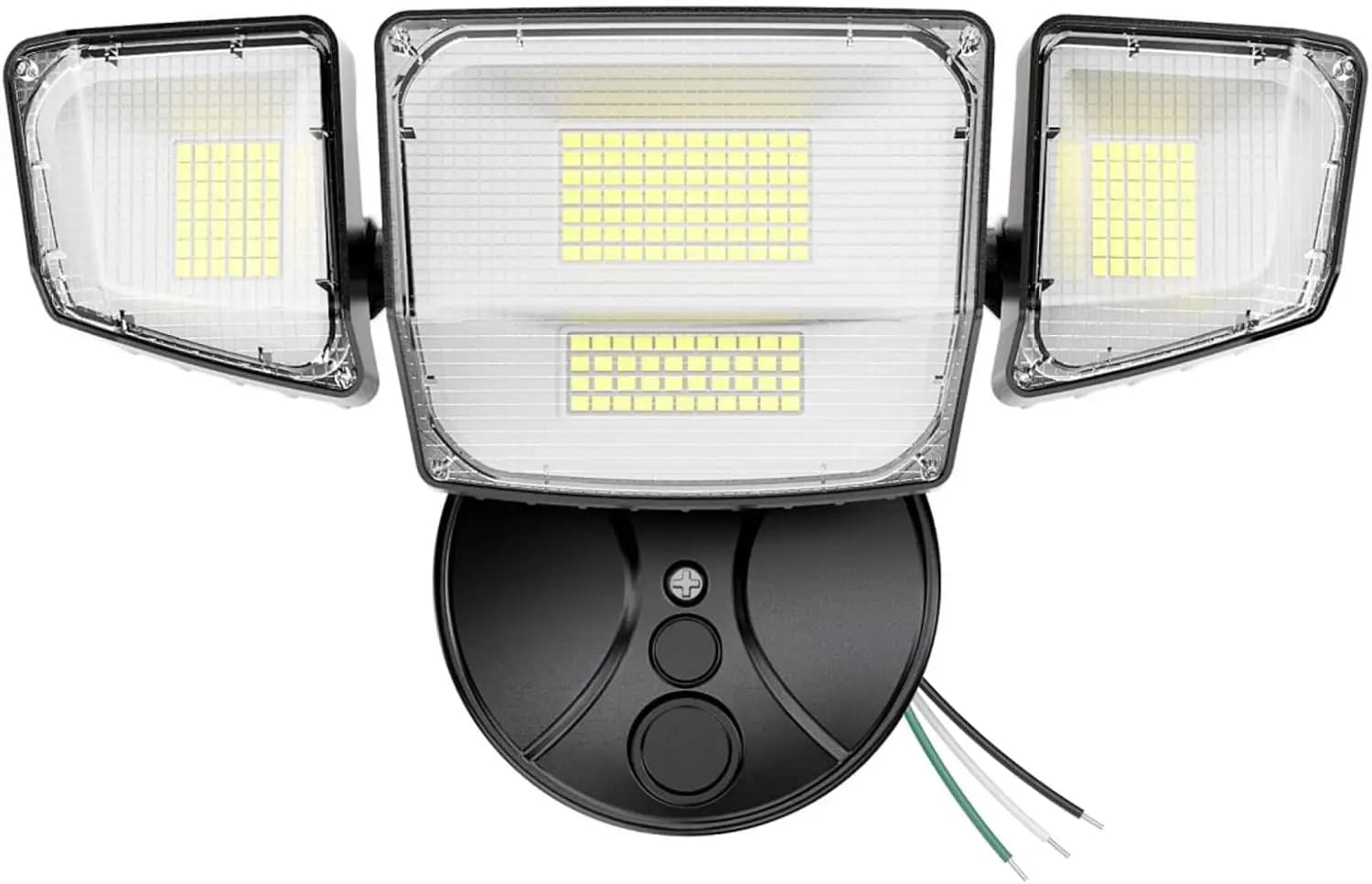 Fari LED da Esterno Onforu 90W, Luce di Sicurezza Ultra Luminosa 10000LM a 4 Teste con Controllo a Interruttore, Impermeabile IP66 6500K