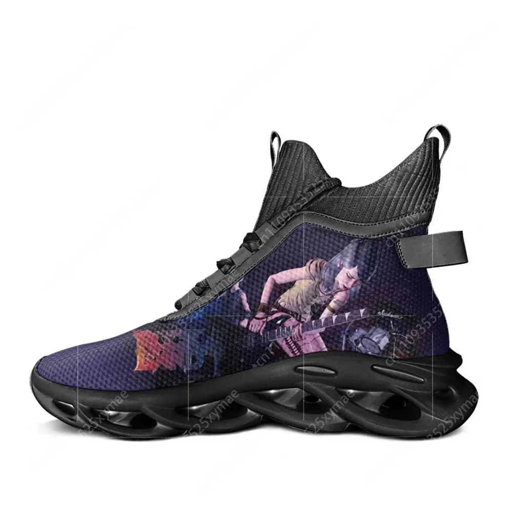Sneakers Alte Rock Band 4, Scarpe Casual per Giochi di Ritmo, Scarpe da Corsa per Uomo e Donna, Calzature in Rete Personalizzabili