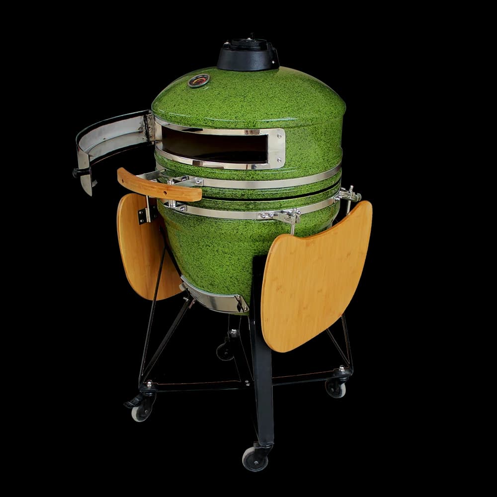Auplex Stesso stile Forno per pizza a carbone Forno per pizza portatile per barbecue all'aperto con piedini pieghevoli per pietra rotante per feste in casa