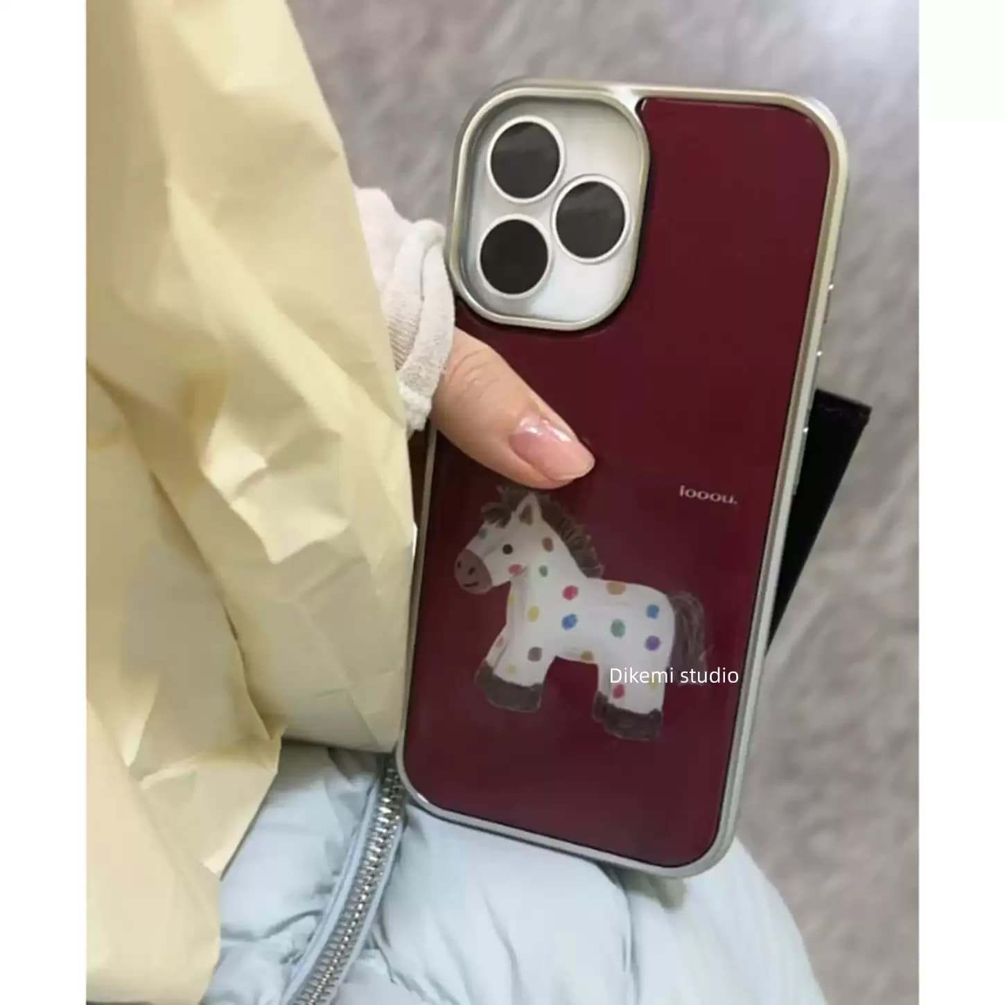 Korean Joyful & Cute Rainbow Pony Y2K Phone Case For iPhone 17 Air 16 15 14 13 12 11 Pro Max 16 Pro 15 Plus Cute Anti-Drop Cover