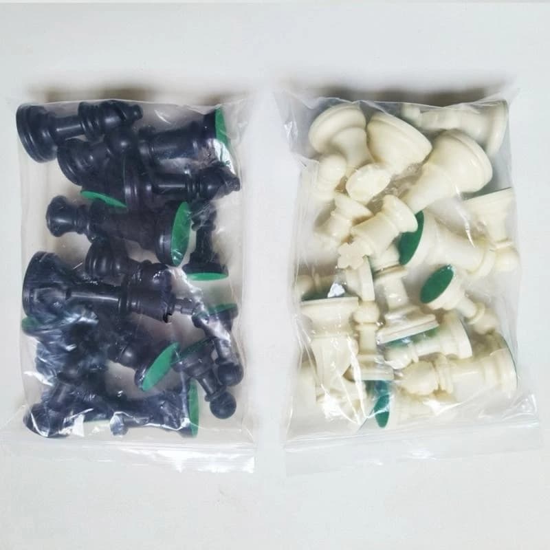 652D 32 Pcs Plastic International Chess Pieces Chess Game Pawns Figurine Pieces Tournament Chessmen Chess Board Accessories