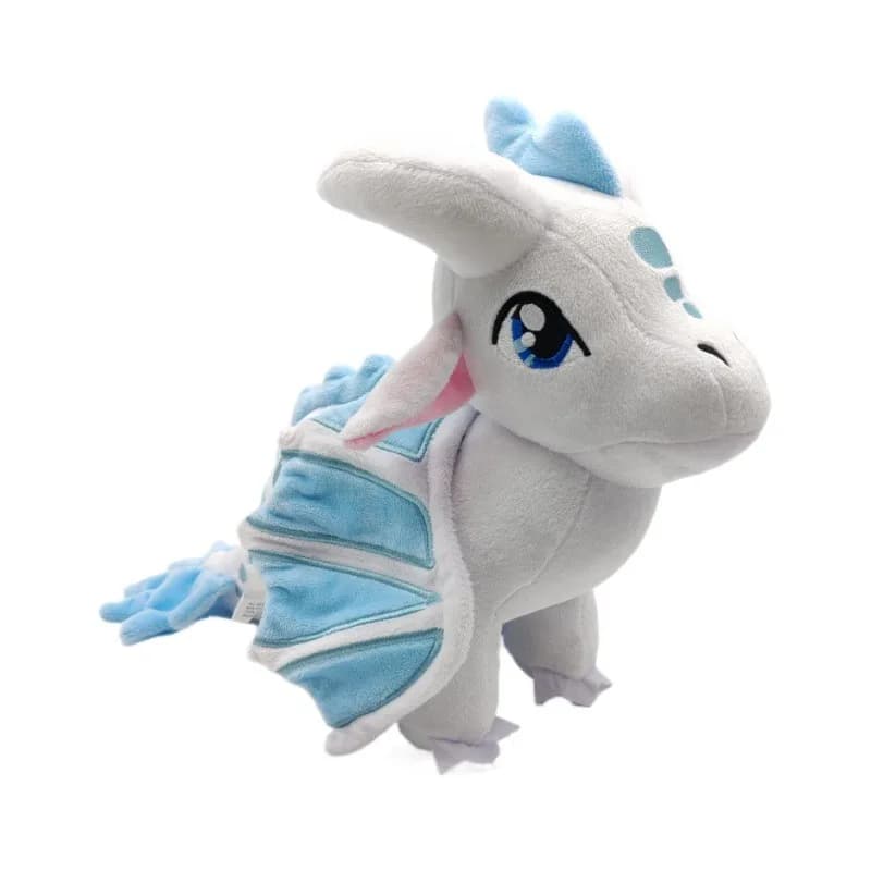 Ali di fuoco Peluche Drago Giocattoli Morbido Peluche Simpatici Grandi Occhi Bianco Compagno Decorare Regalo Speciale per Bambini Ragazzi e Ragazze