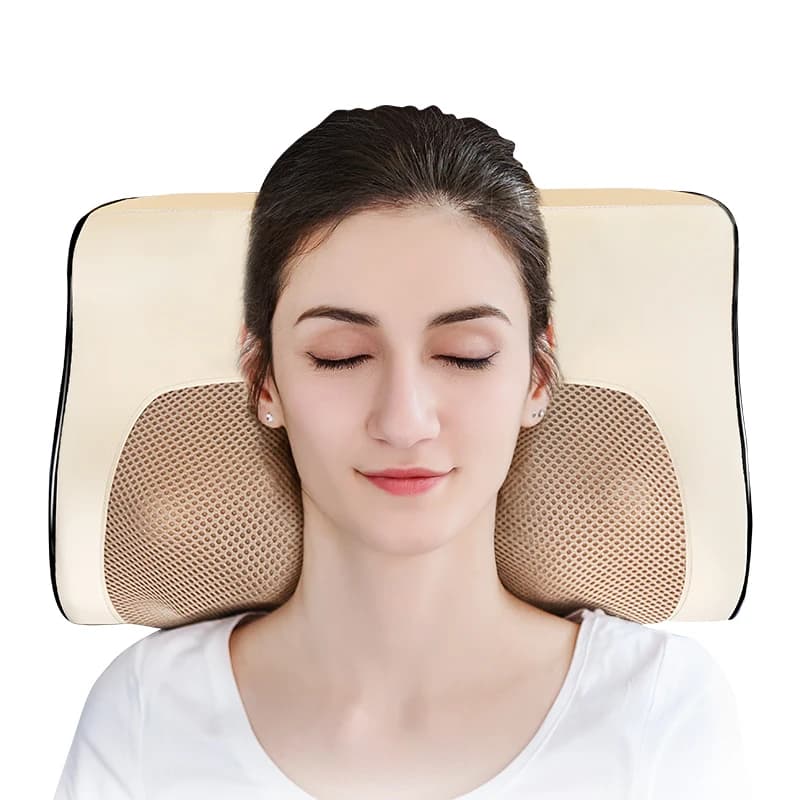 Multifunctional Electric Cervical Massage Pillow, Kneading Massager for Neck, Shoulder, Back & Waist, Home Use
