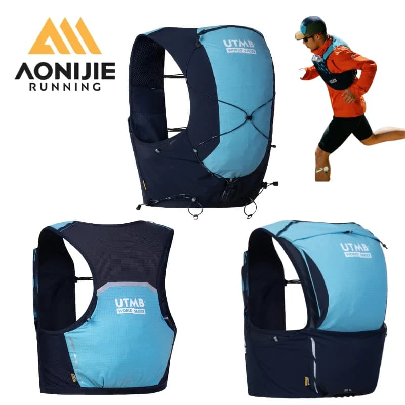 AONIJIE MB 4L 8L 12L Running Vest, Unisex Breathable Net Backpack Adjustable for Trail Running, Hiking and Leisure Sports