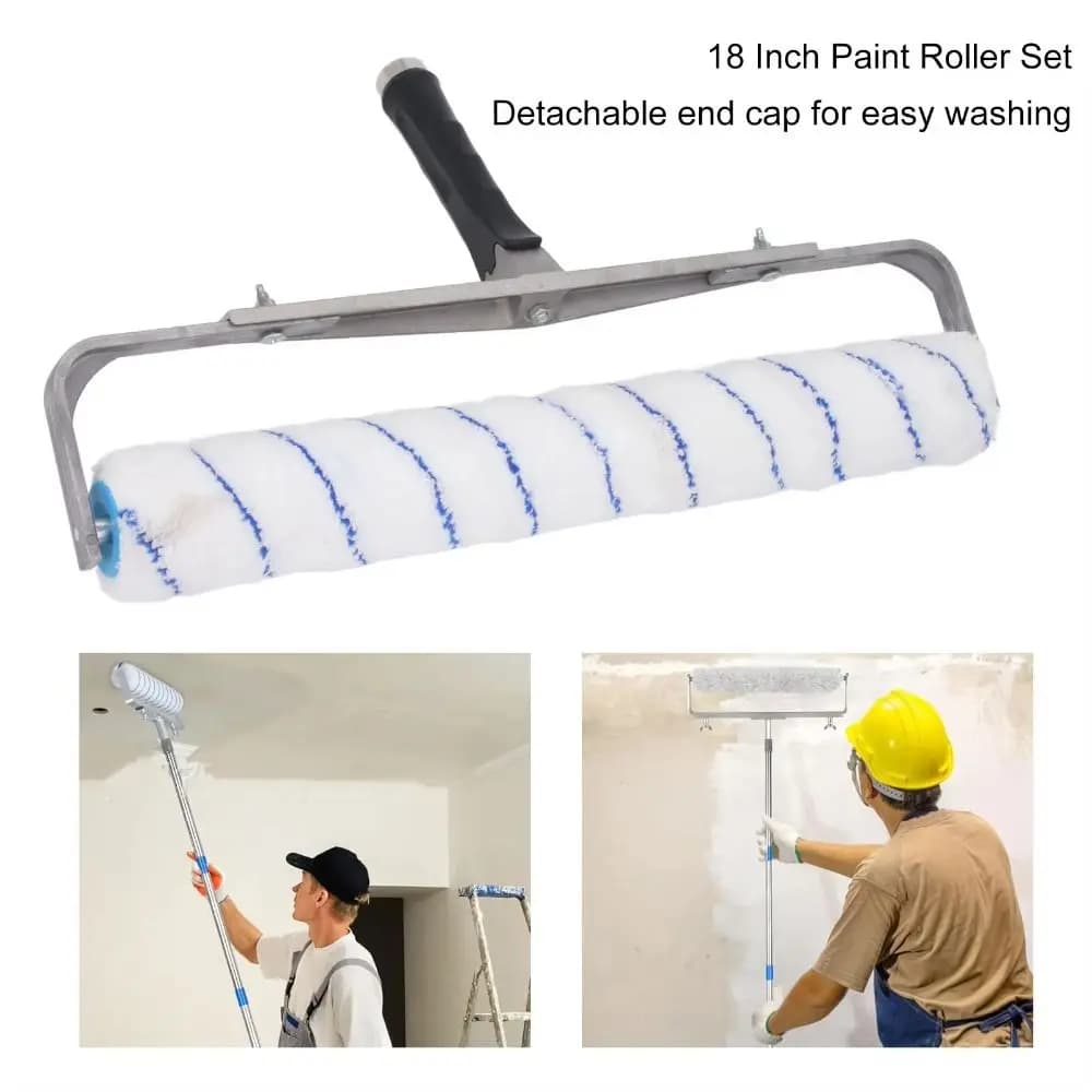Easy To Clean Paint Roller Detachable Microfiber Roller Brush Oil Absorption Strength 1/2 Inch Fluff Painting Brush