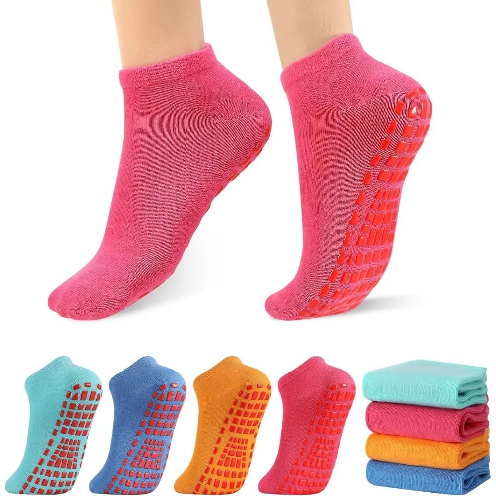 Non-Slip Yoga and Pilates Socks with Grips for Women