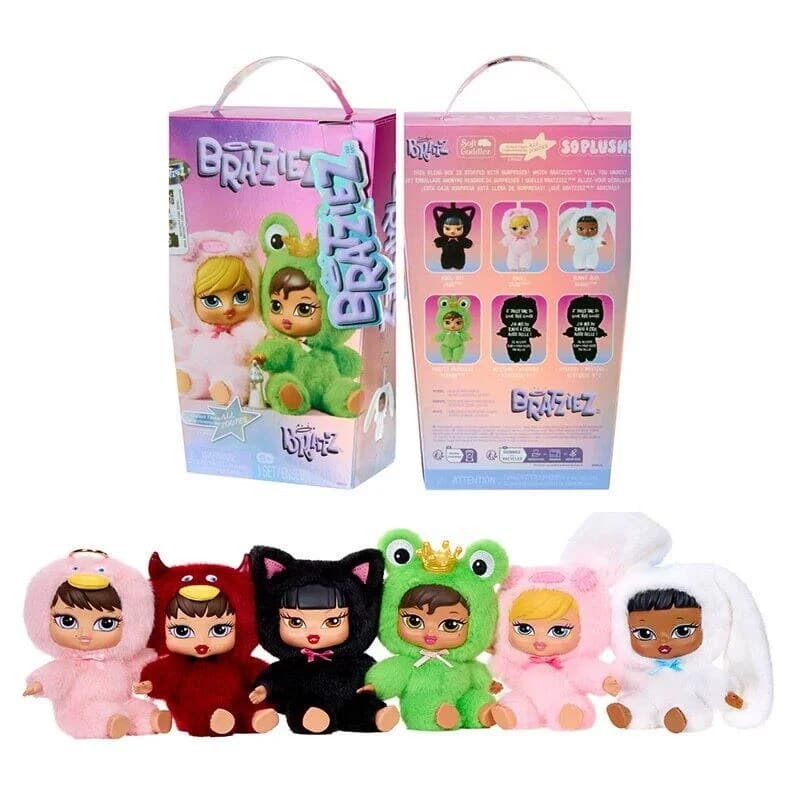 MGA Bratz Bratziez Iconz Series Peluche Blind Box con Clip Charm e Accessorio, Personaggi da Collezione Mystery Box