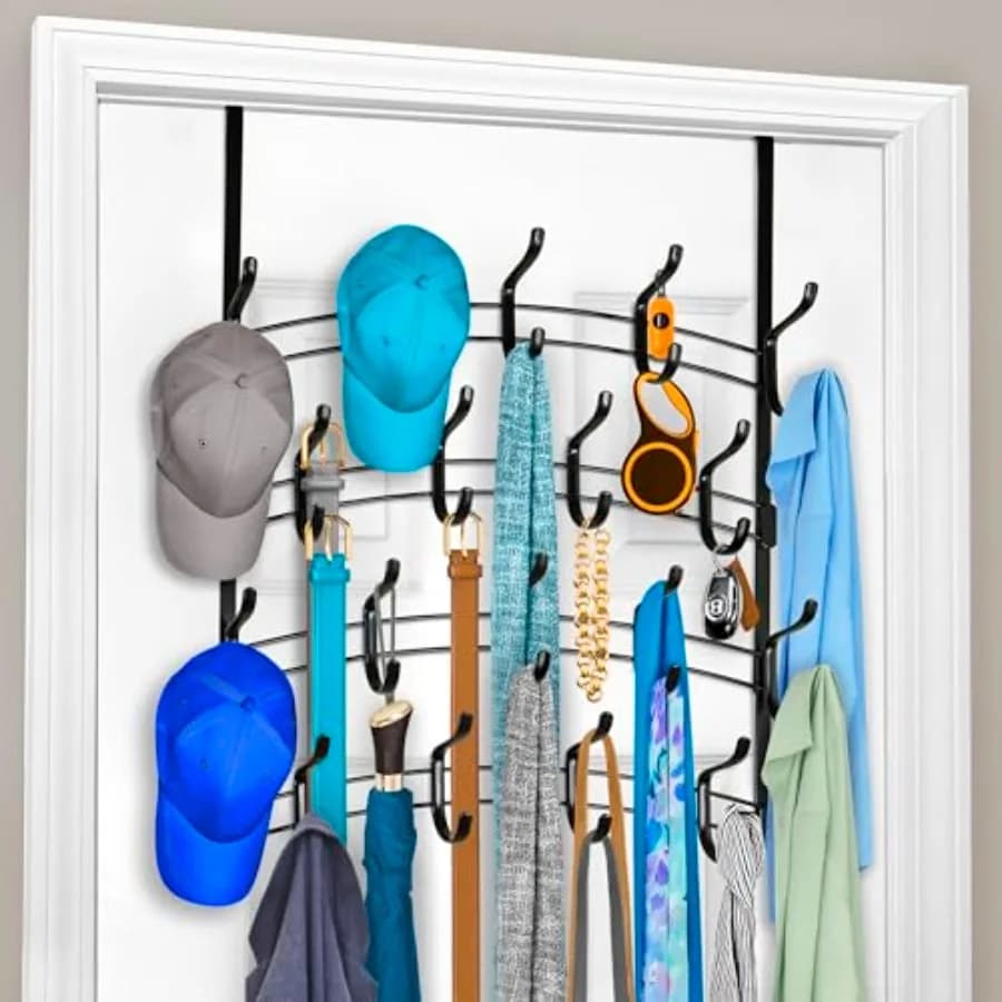 Professionale ® Inizio pagina ™ Appendiabiti da porta - Gancio appendiabiti da appendere sopra la porta - Per appendere asciugamani o vestiti - Bagno