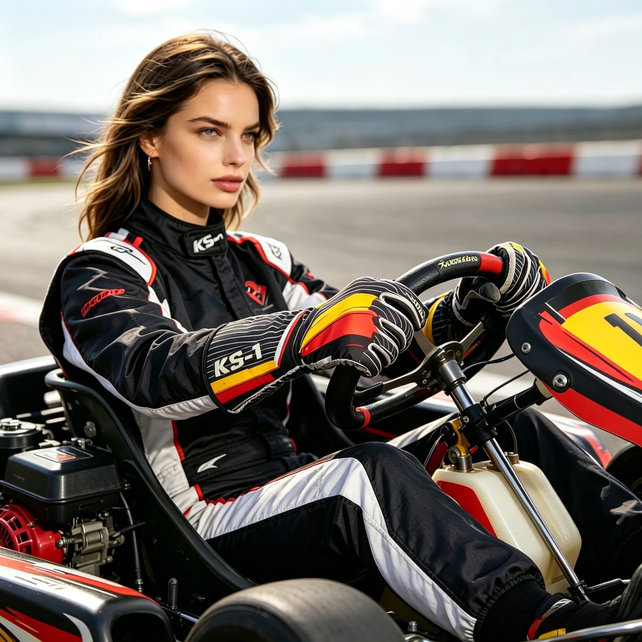Original Kart Racing Entry-level Silicone Anti-skid Emulator Car Training Drift Pull Breathable Motorcycle Gloves