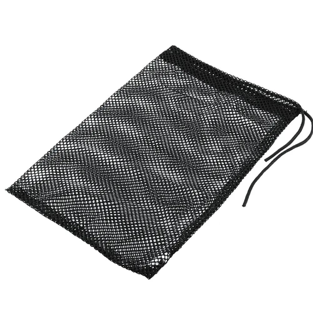 Borsa da tennis con chiusura a 3 pezzi, borsa resistente in rete, porta palline, borse nere