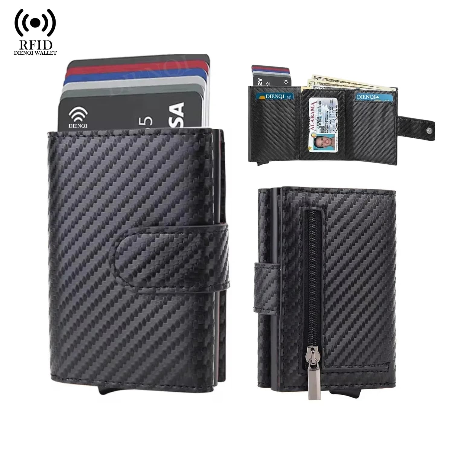 Card Holders Mens Wallet Card Case Purse Travel Wallet Luxury Card Holder Card Wallet Id Holder Minimalist Wallet Smart Wallet