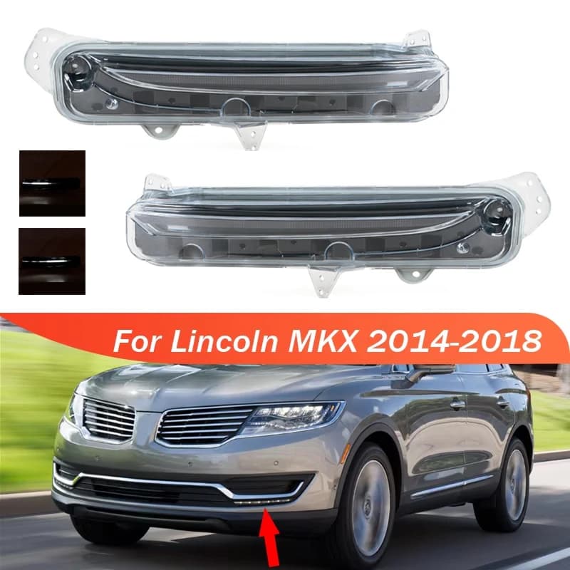 Per Lincoln MKX 2014 2015 2016 2017 2018 Paraurti anteriore Luce di marcia diurna Fendinebbia Faro FAIZ-13200-C FAIZ-13200-D