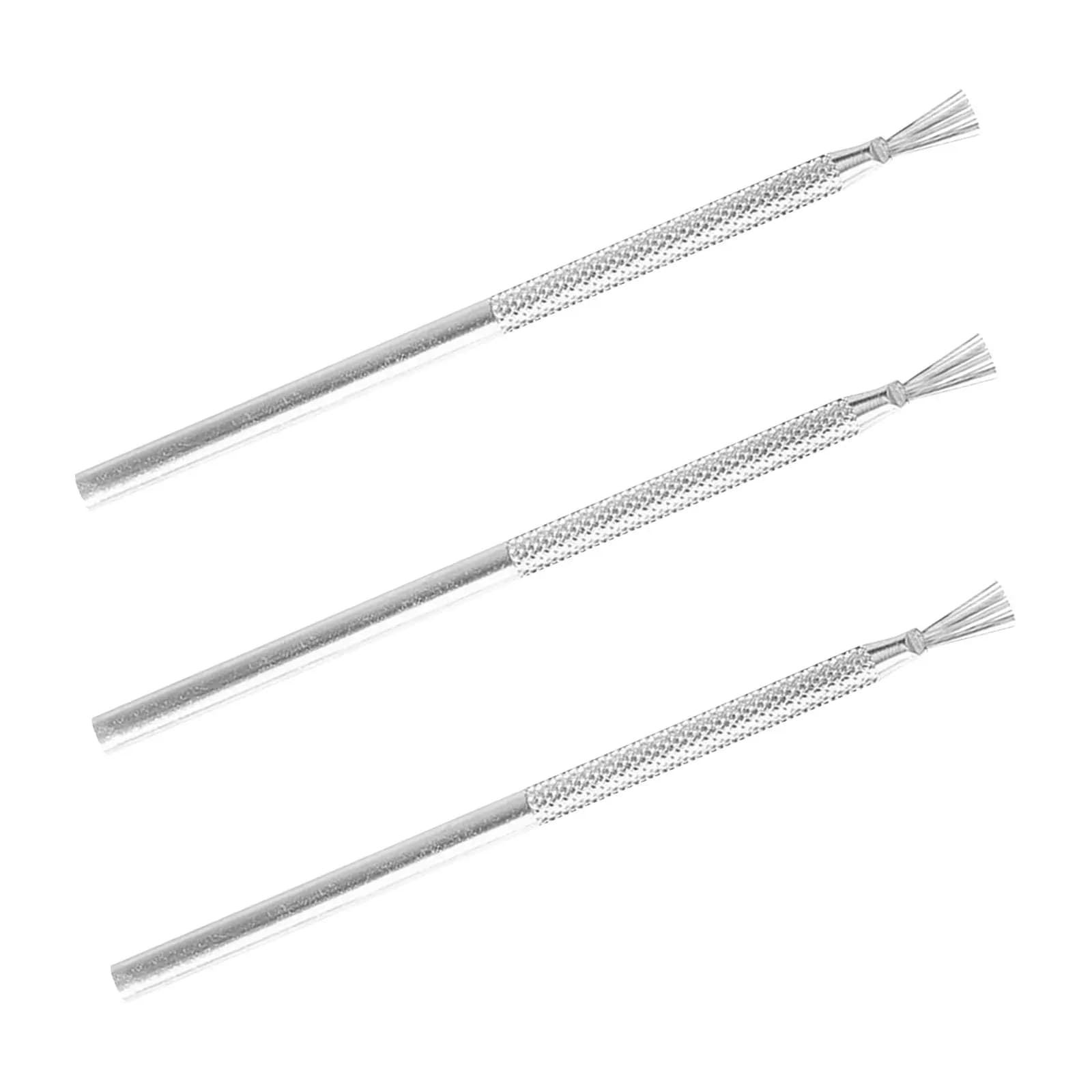 Set di 3 Utensili in Acciaio per Scultura e Modellazione in Argilla Polimerica, Spazzole e Aghi per Ceramica