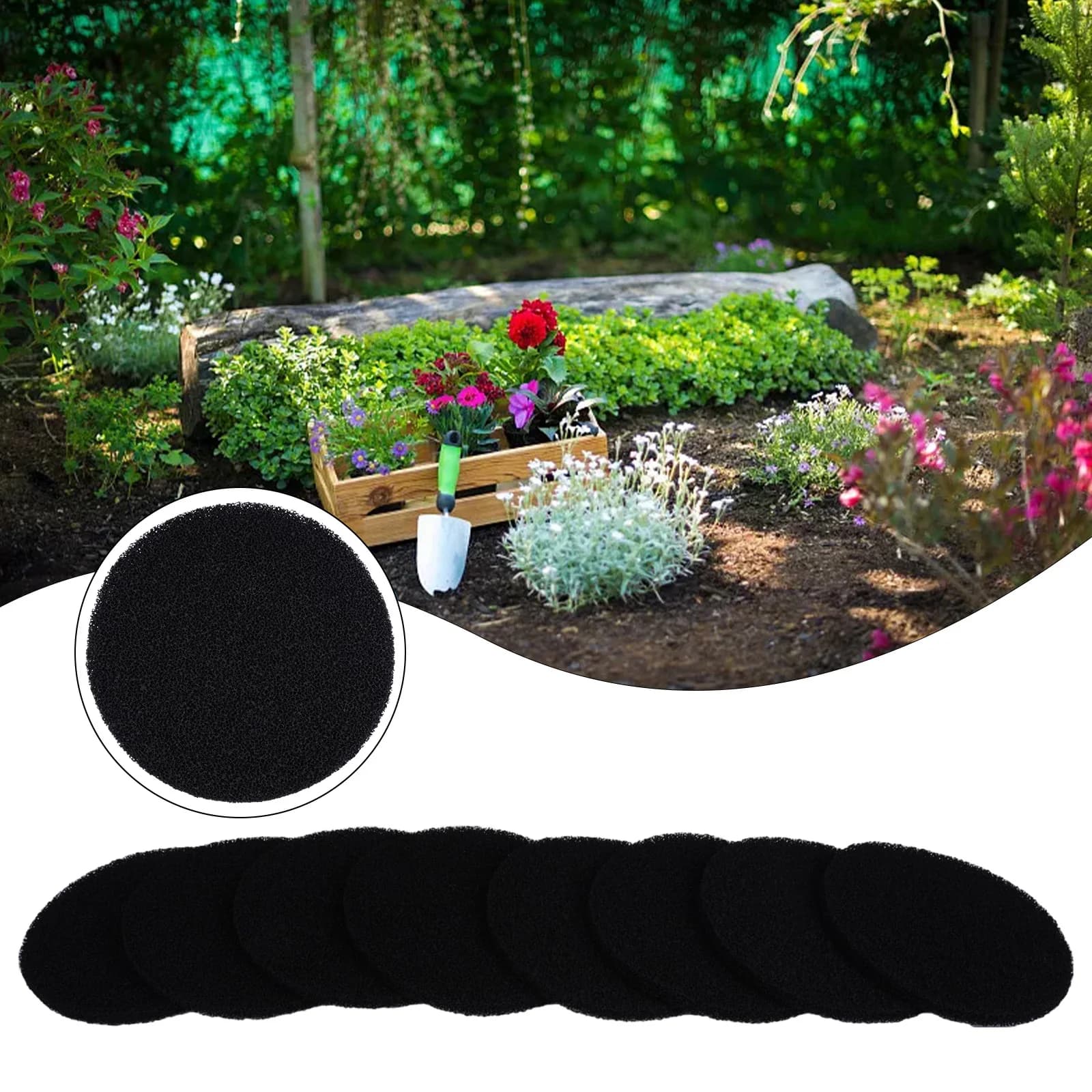 Say Goodbye to Unpleasant with Our 8PC Compost Bin Kitchen Carbon Filter Cotton Set Eco Friendly Replacement Gaskets