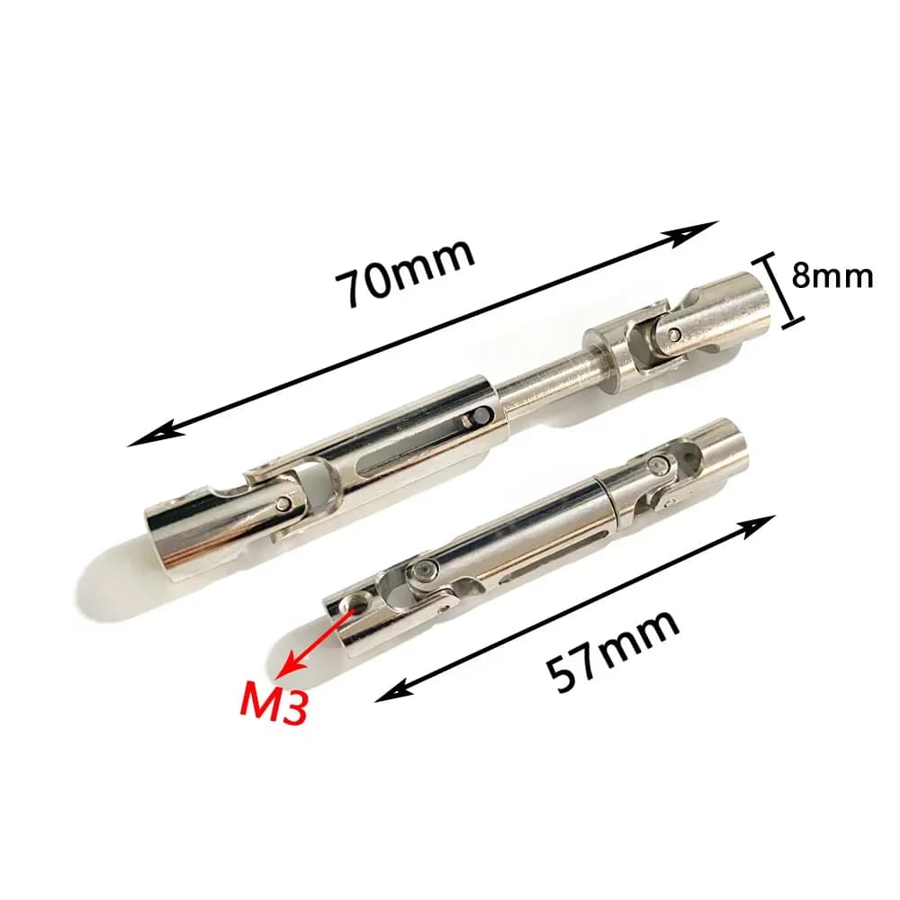 Albero di guida per auto cingolate in metallo - Aggiornamento per camion RC MN D90/D91/D96/99s e WPL B14/B24/C24/B16/B36/D12
