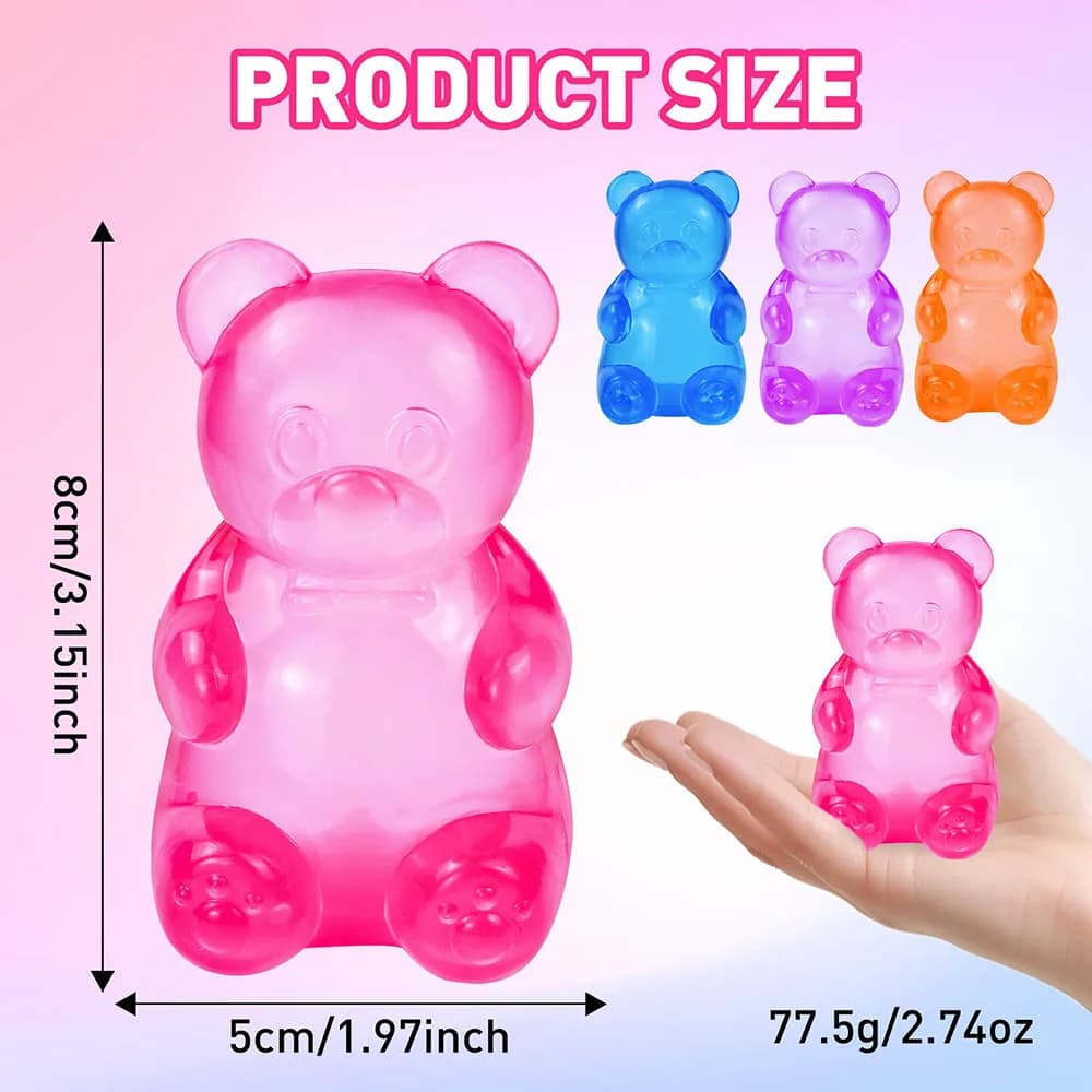 Orsetto Antistress Taba, Palline Squishy, Giocattolo Orsetto Taba, Giocattoli Squishy Antistress, Palline da Spremere per Regali di San Valentino e Compleanno