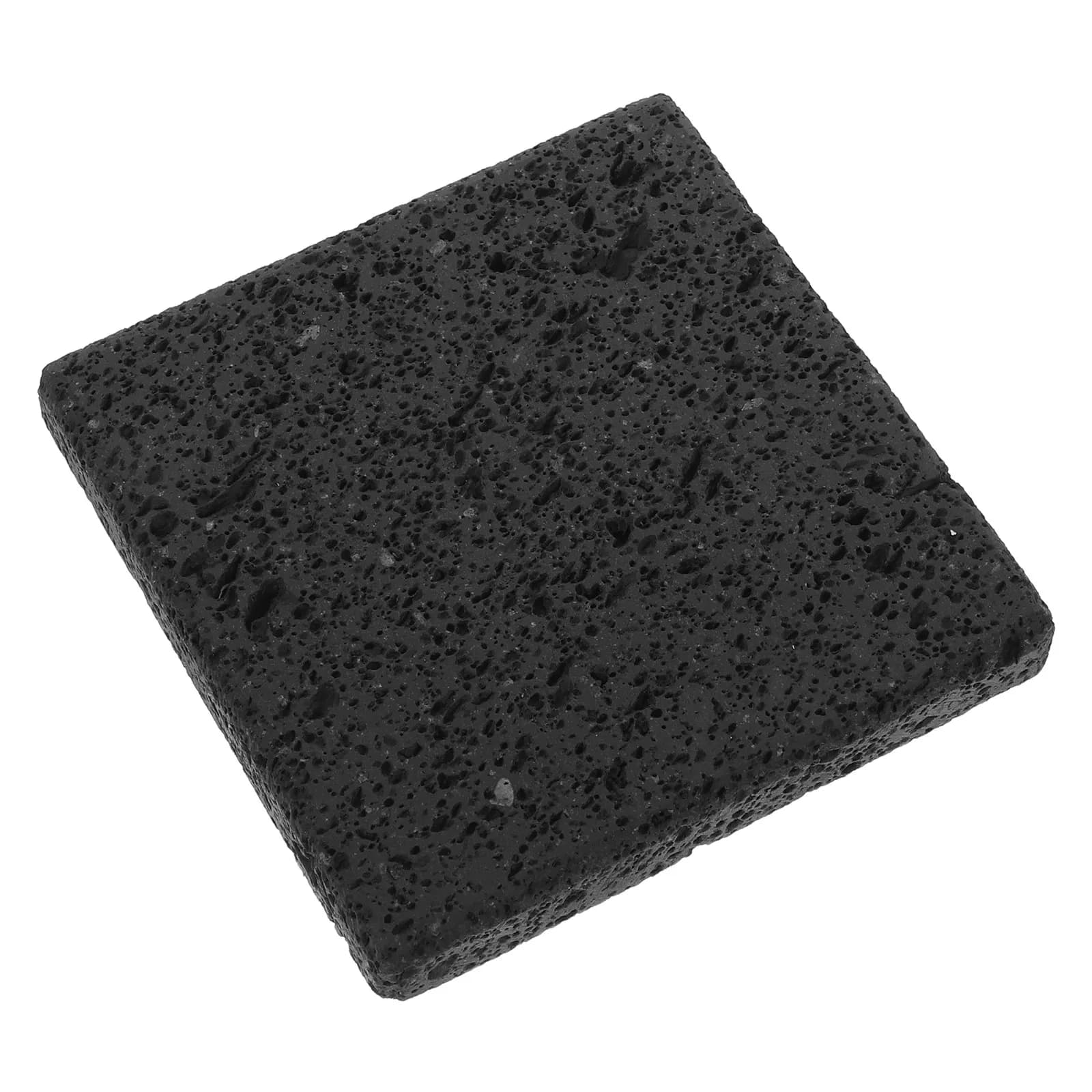 Piastra in Pietra Lavica per BBQ 3.9"x3.9"x0.6" per Pizza, Bistecche e Grigliate, Piastra per Barbecue Coreano Domestico, Pietra da Cucina