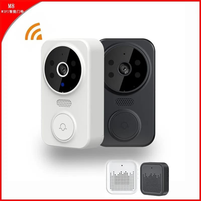 Tuya WIFI Doorbell Smart Home Wireless Phone Door Bell Camera Security Video Voice Intercom Infrared Smart Video Doorbell M8