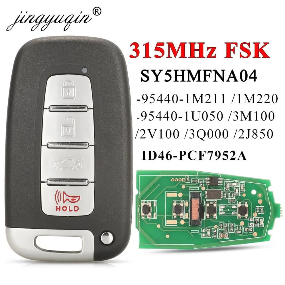 SY5HMFNA04 315Mhz ID46 Chiave Intelligente A Distanza Per Hyundai Elantra Genesis Veloster Equus Tucson Sonata Azera Kia Forte Borrego Sorento