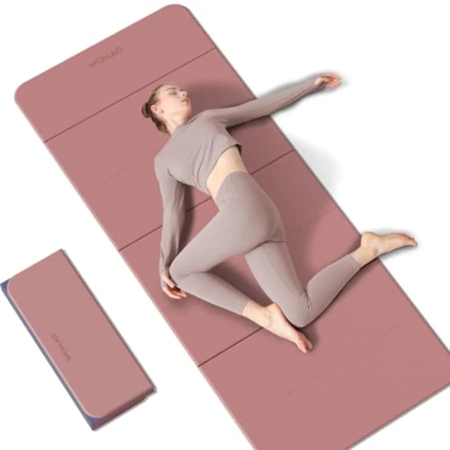 Foldable Yoga Mat 7-Fold 70x24 - 1/2 Dust Thickness, Compact Exercise Mat for Travel, Home, Gym, Lightweight