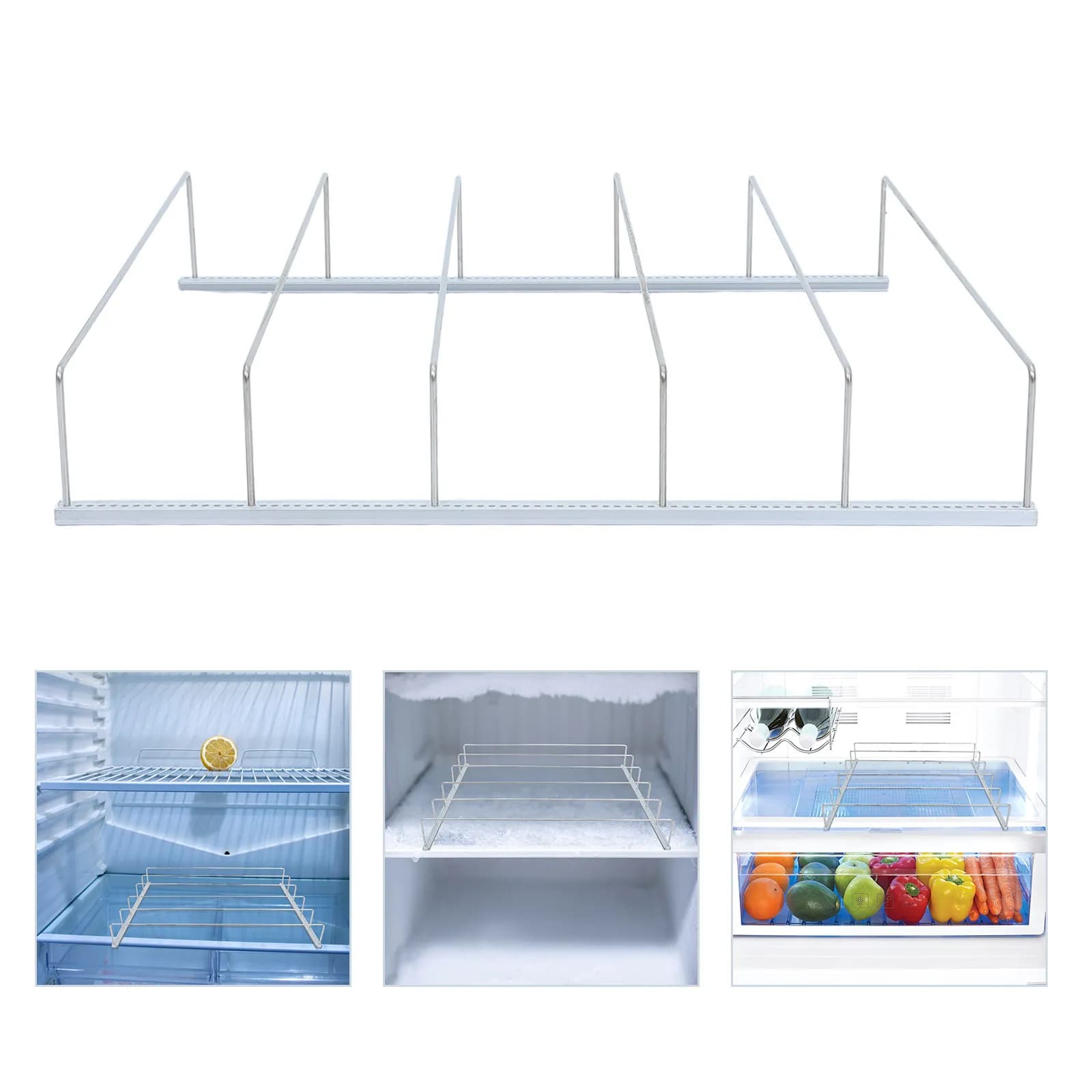 Refrigerator Lattine Organizer for Freezer shelf, Beverage Efficient Container, Lattine Door Anti-Rebalt, Refrigerator Beverage Dispenser