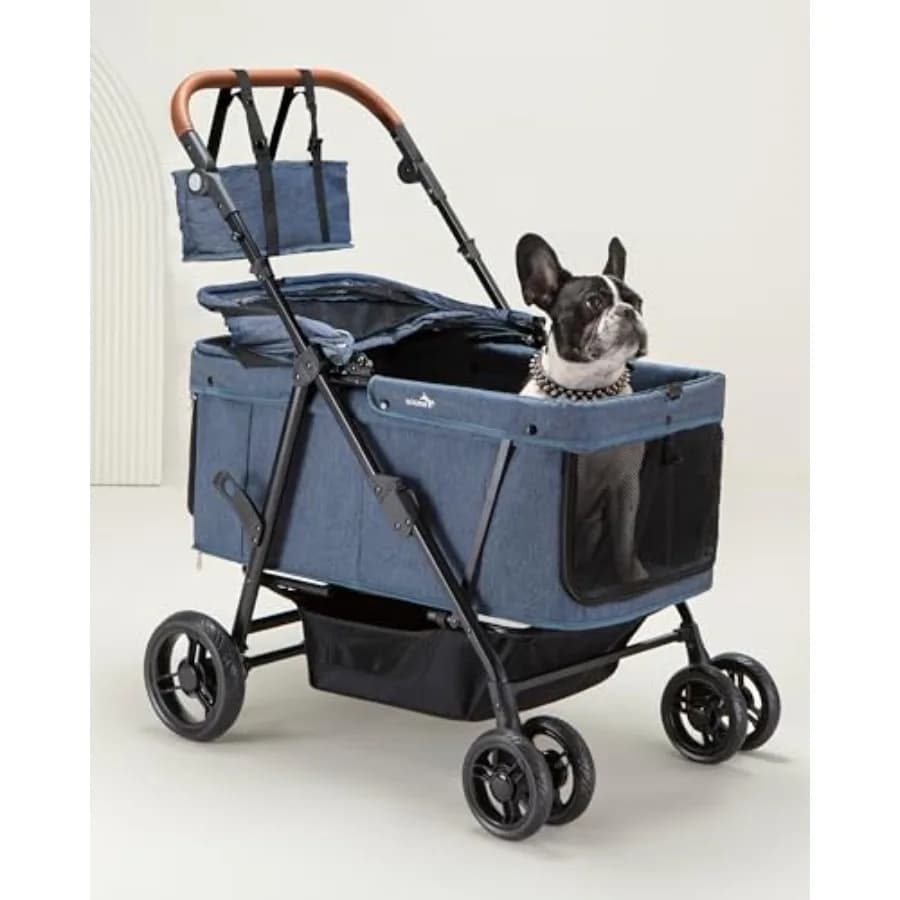 Dog Stroller for Large and Medium Dogs 20 132 lbs,Pet Stroller for 2 Small Dogs, Extra Large Heavy Duty, Foldable and Ventilate
