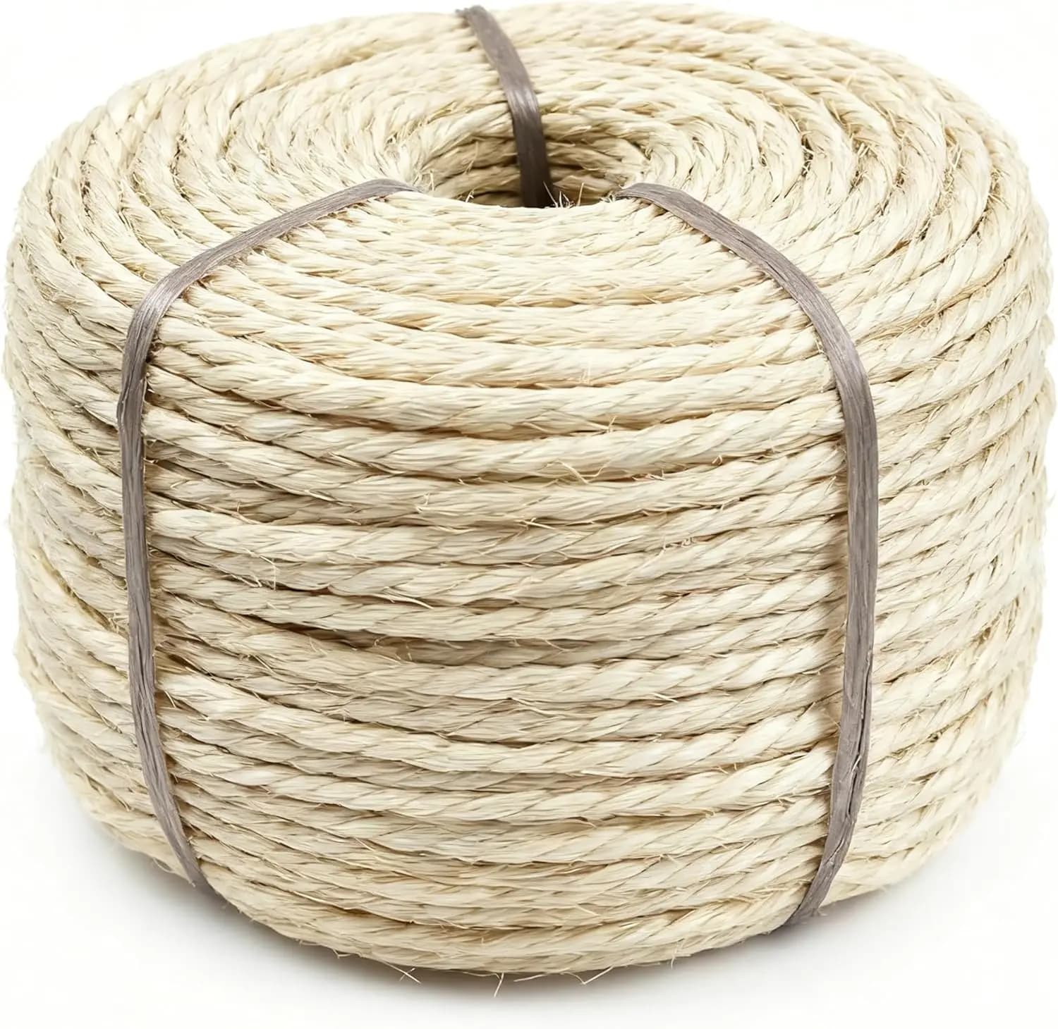 Corda in sisal da 50 m per sostituzione paletti antigraffio per gatti, corda in fibra naturale resistente per riparazione alberi per gatti