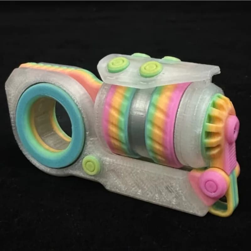 Ruota a cricchetto Paragrafo Anello Cursore magnetico Fidget Spinner Roller Anti-stress EDC Giocattolo sensoriale antistress Alleviare l'ansia