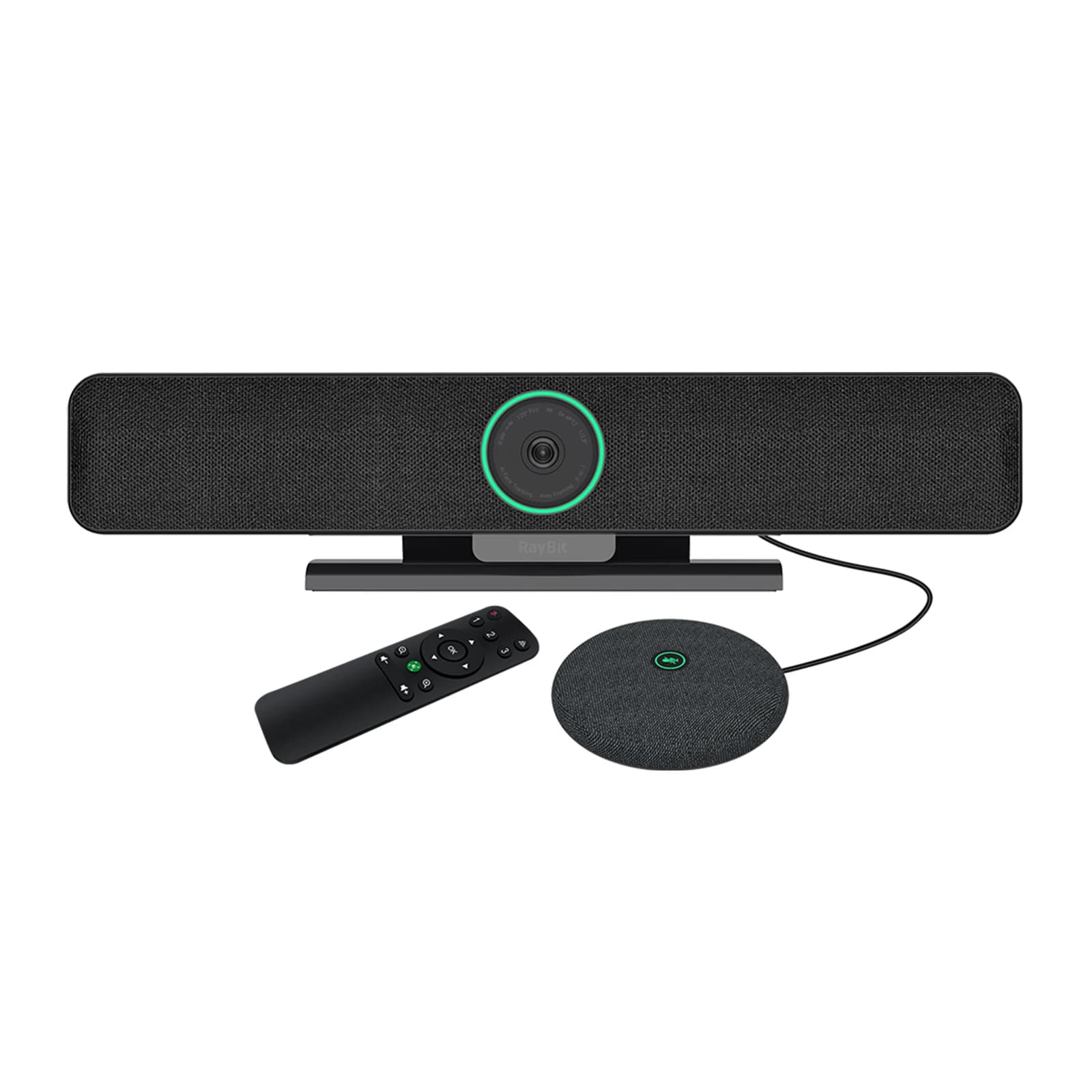Videocamera per videoconferenze 4K con webcam di nuova generazione con certificazione zoom 3 in 1 con inquadratura automatica Ai per sale conferenze medie